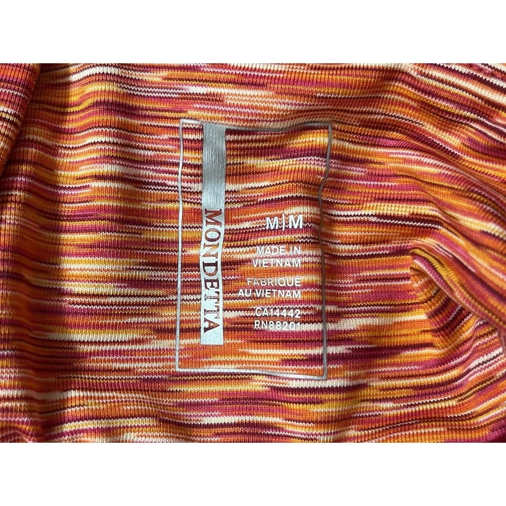 Mondetta activewear criss-cross strap tank dress medium red orange shelf bra - Picture 8 of 13
